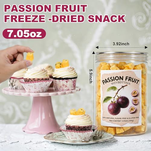 Wzybdttma Freeze Dried Passion Fruit 7.05Oz 200G