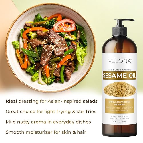Velona Sesame Seed Oil 16 Fl Oz