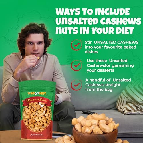 We Got Nuts Dry Roasted Unsalted Cashews 4 Lbs