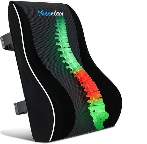 Niceeday Lumbar Support Pillow For Office Chair Car Lumbar Pillow Lower Back