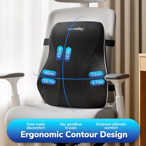 Niceeday Lumbar Support Pillow For Office Chair Car Lumbar Pillow Lower Back