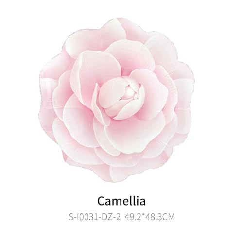Zafete Camellia Rose Flower Foil Balloons Will You Be My Girlfriend Valentines