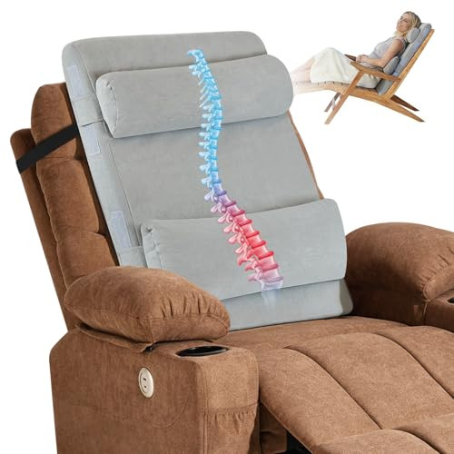 Bytlk 2In1 Neck and Lumbar Support Pillow With Adjustable Height And Ergonomic