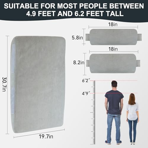 Bytlk 2In1 Neck and Lumbar Support Pillow With Adjustable Height And Ergonomic