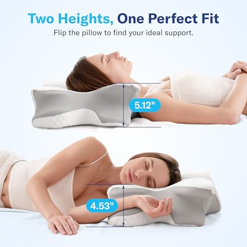 Alcedo Cervical Pillow For Cozy Sleep And Neck Pain Relief Odorless Ergonomic