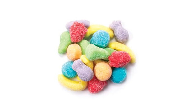 Yupik Mini Sour Fruit Mix NonGmo Colorful Gummy Fruit Salad With Juicy 35.2 Oz 2.2 Lb