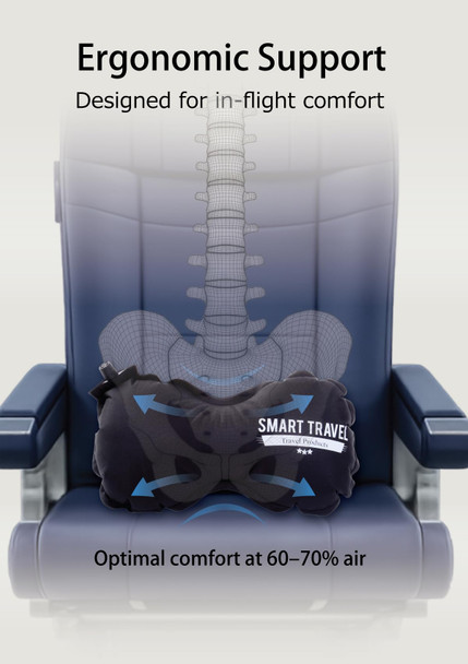 Smart Travel Travel Products Smarttravel Travel Products Inflatable Travel Lumbar Pillow For Airplane Seat