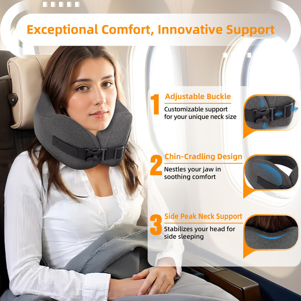 Nadachi Neck Pillow Airplane Travel Set