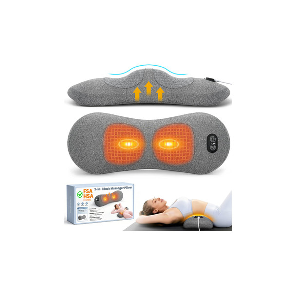 Usecara 3In1 Electric Lumbar Support Pillow Grey
