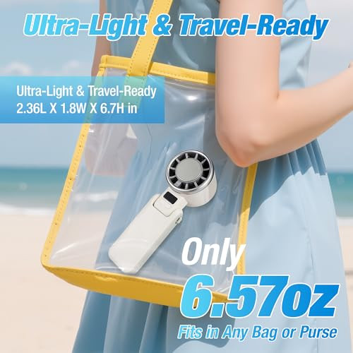 Chudeilo Portable Turbo Handheld Fan With Ice Cooling