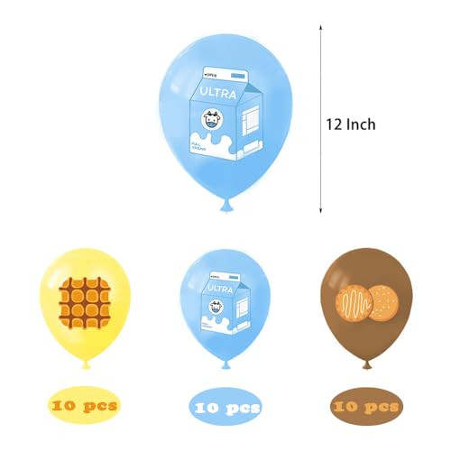 Zafete Cookie Balloons Milk And Cookies Birthday Party Decorations/One Sweet Cookie Boy 30Pcs