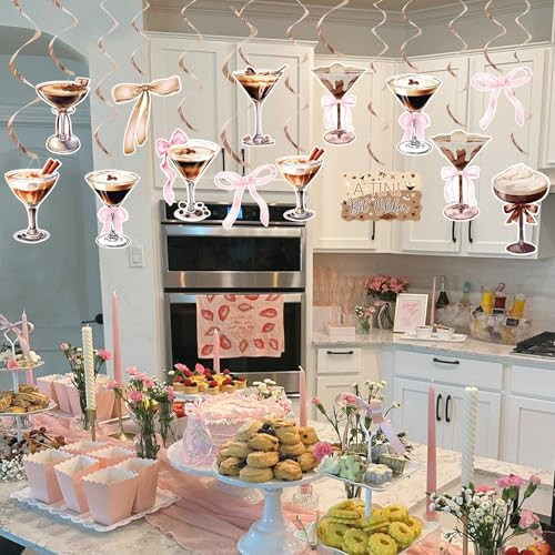 Ythetm Espresso Martini Party Hanging Swirl Decor A Tini Bit Older Birthday