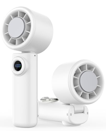 Raynocti Portable Handheld Turbo Fan With Ice Cooling 100 Levels Stepless Speed