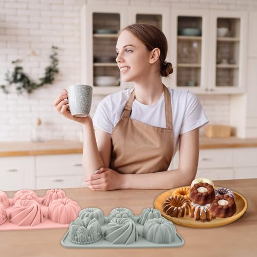 Fanmayhe Mini Cake Pans Cake Pan Nonstick Mini Cake Pans For Baking 2 Pcs
