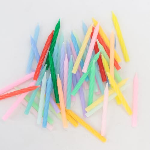 Cwise 50Count Spiral Birthday Cake Candles