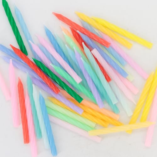Cwise 50Count Spiral Birthday Cake Candles