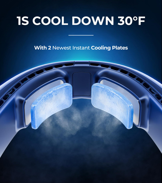 Ajjfofbb Neck Fan 1S Fast Cooling Neck Cooler With Dual Ceramic Plates