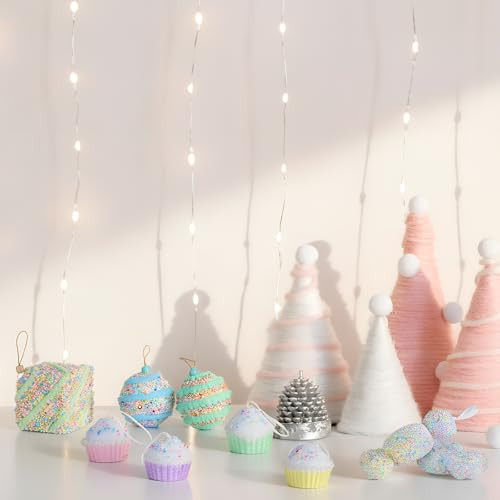 Vertintong Pastel Candy Land Decorations Set Assorted Sweet Dessert Hanging Ornaments For 34 Pcs