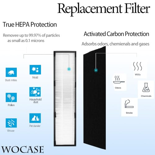 Wocase True Hepa E Size FilterCompatible With Idylis FilGg125 and IapGg125Ac5250Pt