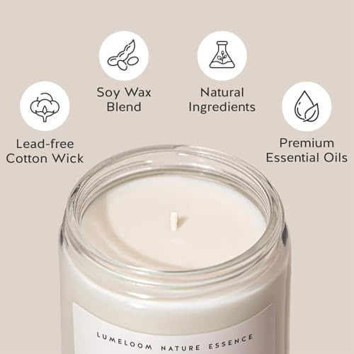 Lumeloom Birthday Gifts For Women Happy Birthday Candle Lavender Scented Soy Wax 9Oz