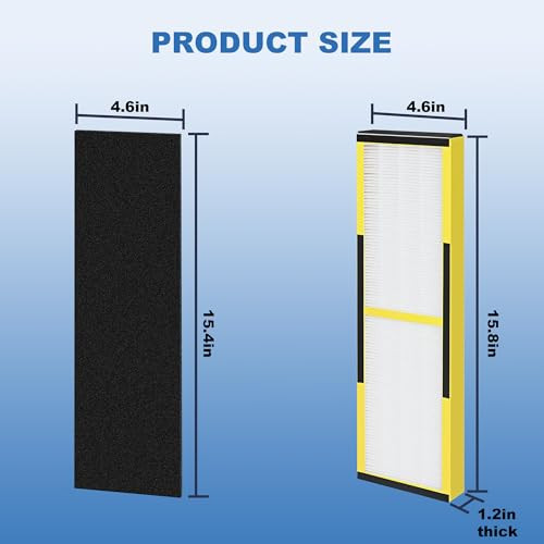 Vagmecip Flt4825 Filter B For Germ Guardian Air Purifier Filter 4 Pack