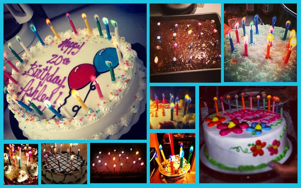 Colorflame Amazing Colorflame Multicolor Happy Birthday Candles And Holders Unscented 12 Count Multicolor