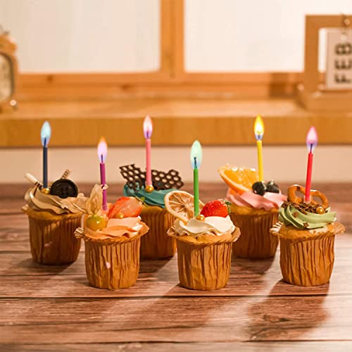 Colorflame Amazing Colorflame Multicolor Happy Birthday Candles And Holders Unscented 12 Count Multicolor