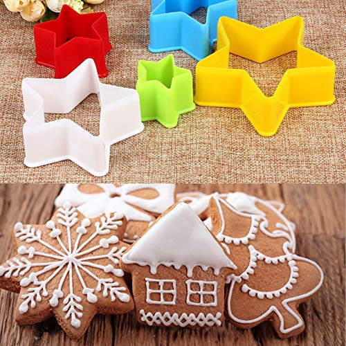 Xipegpa Cookie Cutter Set MultiSize Sandwich Fondant Cake Fruit Vegetable Shapes Cutter 25 Pcs