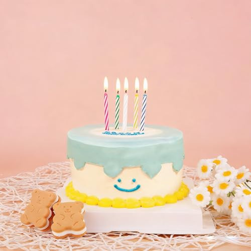 Artisan Cake 144Count Multicolored Birthday Candles Spiral Candles Cupcake Candles Party Celebration