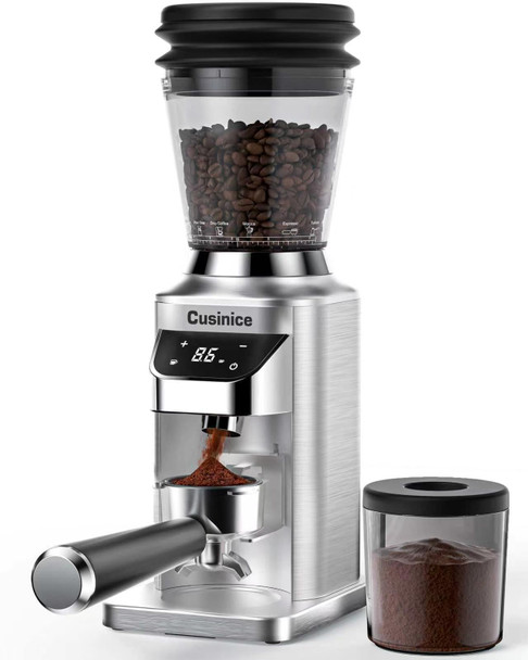Cusinice Espresso Coffee Grinder For Home Baristas Conical Burr Grinder With 34 40Mm 34 Set