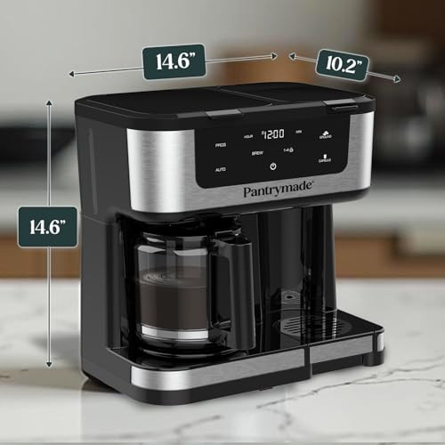Pantrymade Dual Brew Coffee Maker 12 Cup Black