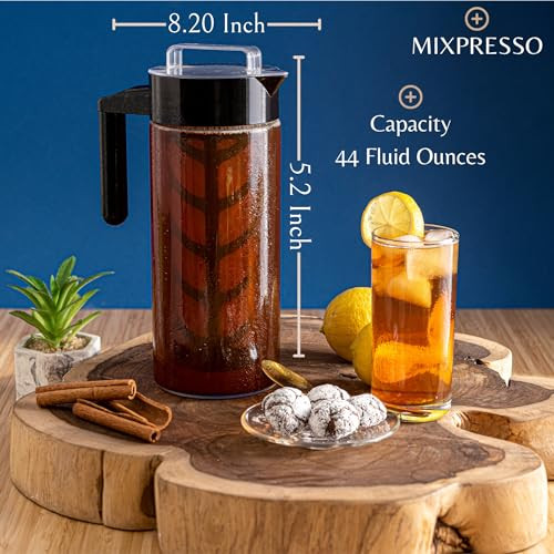Mixpresso Cold Brew Maker For Iced Coffee And Iced Tea Cold Coffee 44Oz