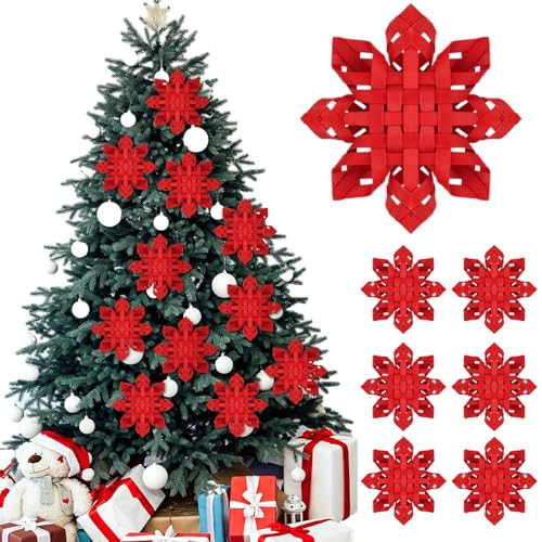 Vertintong Scandinavian Christmas Ornaments Swedish Advent Star Christmas Decor Swedish Nordic Boho 6 Pcs