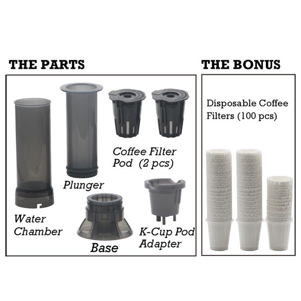 Blacksmith Family Portable Travel Coffee Maker Press Camping Coffee Press Travel K Cup 12 Oz
