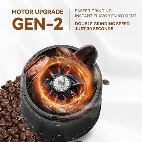 Sigbot Portable Electric Coffee Grinder Black