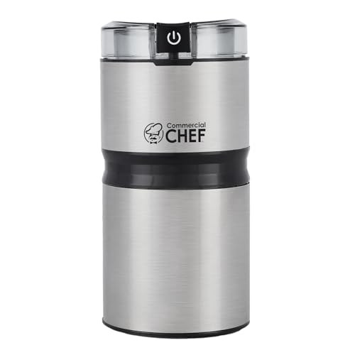 Commercial Chef Electric Coffee Grinder Spice Grinder Stainless Steel