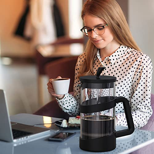 Rainbean Large French Press Glass Travel Camping Coffee Makers Pot Portable Cold 34 Oz