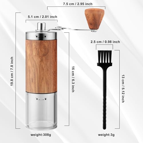 Iwpsttrk Manual Coffee Grinder Stainless Steel