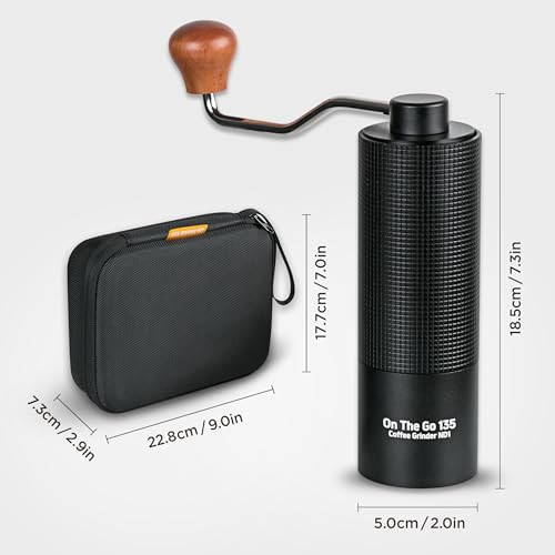 On The Go 135 Manual Coffee Grinder 0.88Oz Stainless Steel