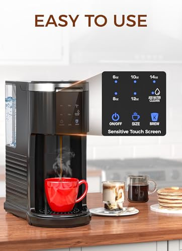 Cowsar Commercial Single Serve Coffee Maker K Cup Coffee Brewer For Capsule 40 Oz Black