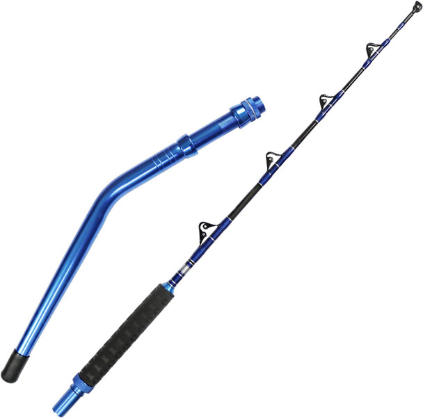 Fiblink 2-Piece Saltwater Offshore Heavy Bent/Straight Butt Trolling Rod Roller Rod Conventional Boat Fishing Pole with Roller Guides (30-50lb/50-80lb/80-120lb,5-Feet 6-Inch) Fiblink 2-Piece Saltwater Offshore Heavy Bent/Straight Butt Trolling Rod Roller Rod Conventional Boat Fishing Pole with Roller Guides (30-50lb/50-80lb/80-120lb,5-Feet 6-Inch)
