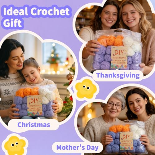 Tamithaet AllInOne Crochet Kit For Beginners Create Beautiful Blankets With Our EasyToUse Crochet Blanket Kit and Loom For Adults