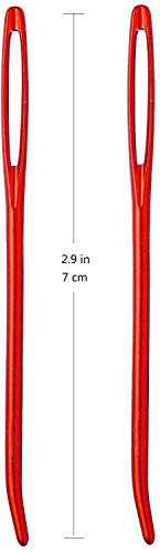 Tiazey 22Pcs Aluminum Cable Needles and Stitch Holders Knitting Tools Safety Pin Cable Stitches Hook Large Eye Bent Tapestry Needles For Yarn Sewing Weaving Knitting Sweaters Blanket Diy