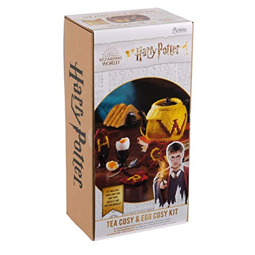 Hero Collector Tea Cosy And Egg Cosy Knitting Kit Harry Potter Wizarding World Knitting Kits Model Replica