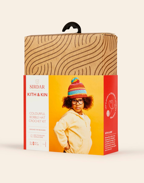Sirdar Kith and Kin Stripey Cat Scarf and Hat Knitting Kit
