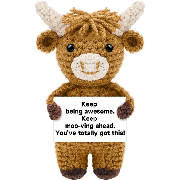 Dafuriet Handmade Positive Crochet Animals Gifts For Her/Him/Women/Men To My Love Emotional Stuffed Giraffe Thank You Present For Anniversary Weeding Christmas Valentines Birthday And Special Days
