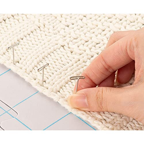 Juvale Foam Blocking Pad Set For Knitting and Crochet 9Pack 125 X 125 In 07In Thick Blue With 200 TPins and Storage Bag Yarn Blocking Kit For Knitting and Crochet