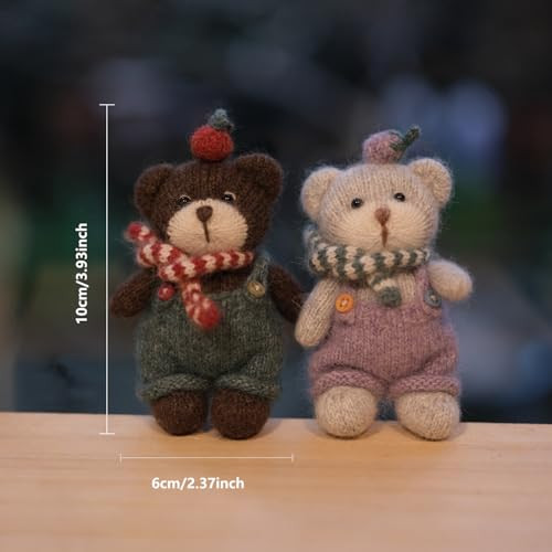 Knimly Knitting Kit For Beginners Amigurumi Style Teddy Bear With Knitting Needles Not Crochet AllInOne Diy Creative Idea For Adults and Teens With StepByStep Instructions