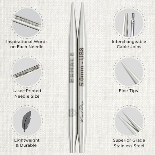 Knitpro The Mindful Collection Generosity Interchangeable Needles Set 2 5Cm 8 Us Sizes 2510 With Accessories