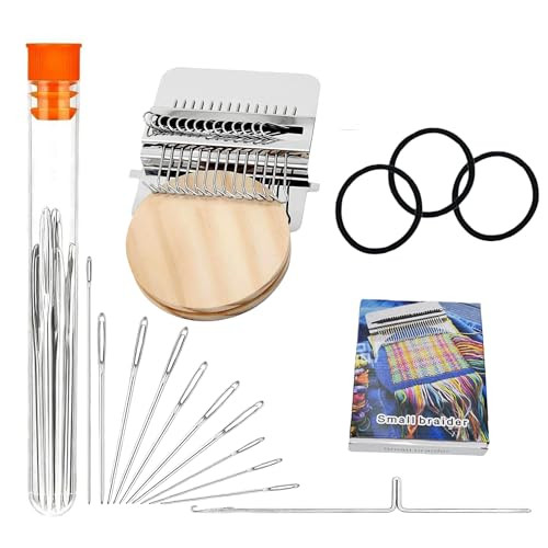 Sulieschen Knit Patch Kit Knitpatch Patchmaker 20 KitKnitting For Beginners Portable Patch Darning Kits Patchwork Weaving Tool Set For Quickly Sewing Repair Sewing 14 Hooks